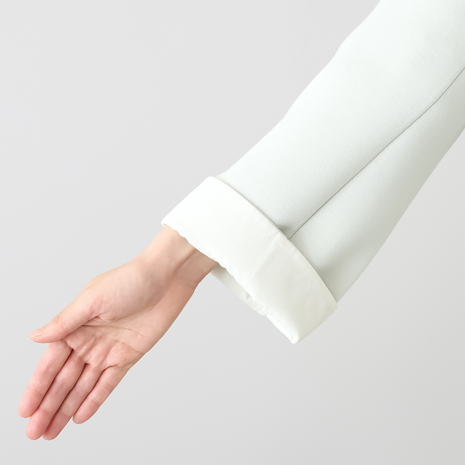 リサリサ ソフトダンボール バックラグランスリーブ シャツカラーブルゾン