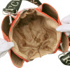 ピッコーネ アッチェッソーリ バンダナハンカチ付 牛革３層ショルダーバッグ