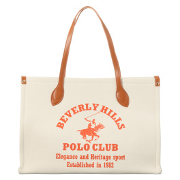 ビバリーヒルズ ポロクラブ プリントキャンバス トートバッグ＜Ｌ＞