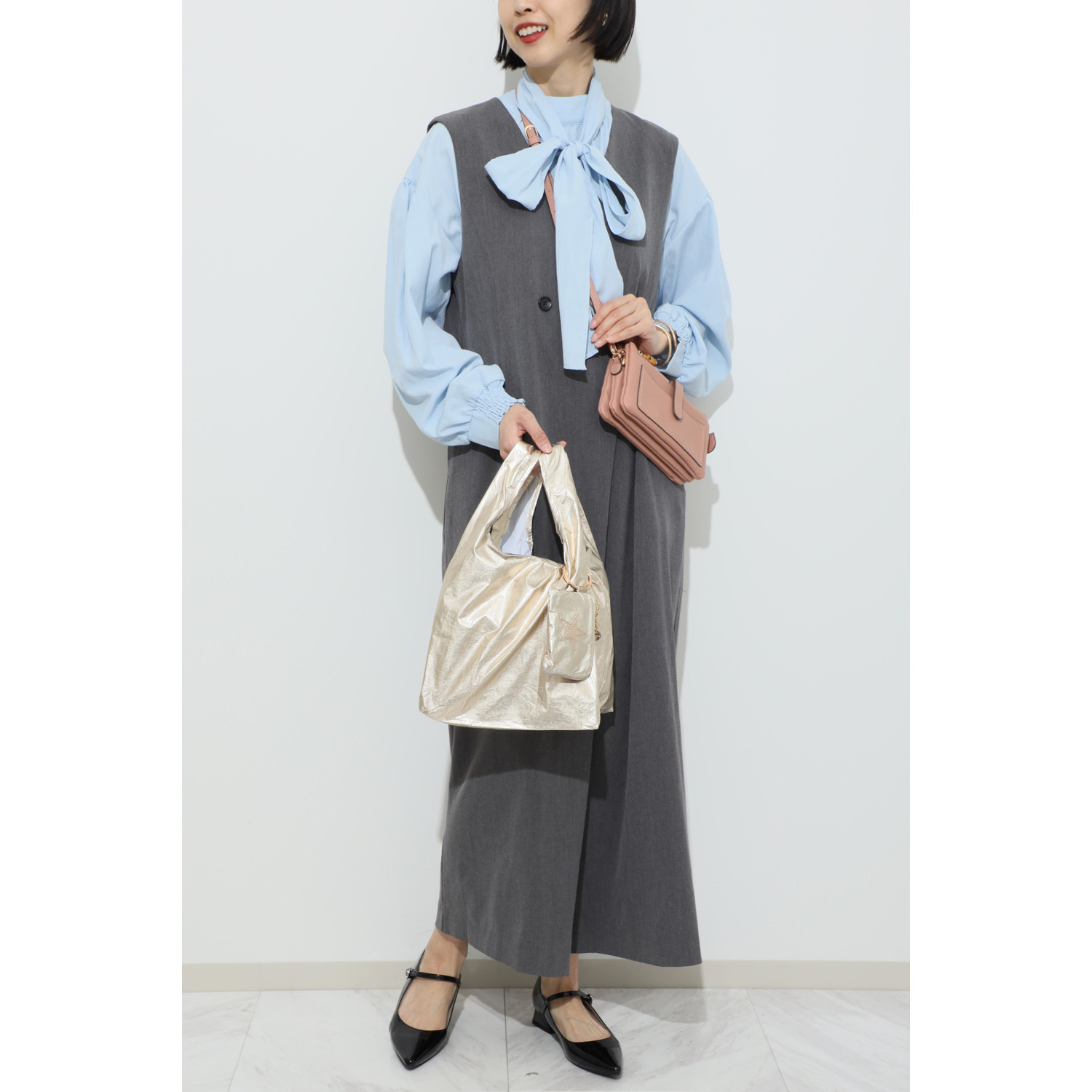 ピソラロ ５層で大容量！ やわらかウォレットバッグ ＜エコバッグＳセット＞