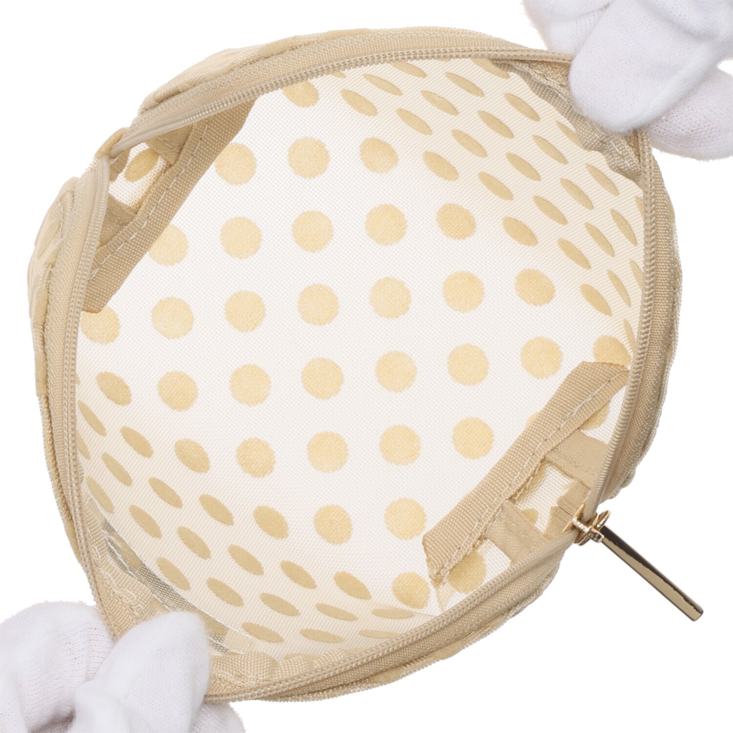 ピソラロ 軽く大容量！ ドット柄 メッシュポーチ４点セット