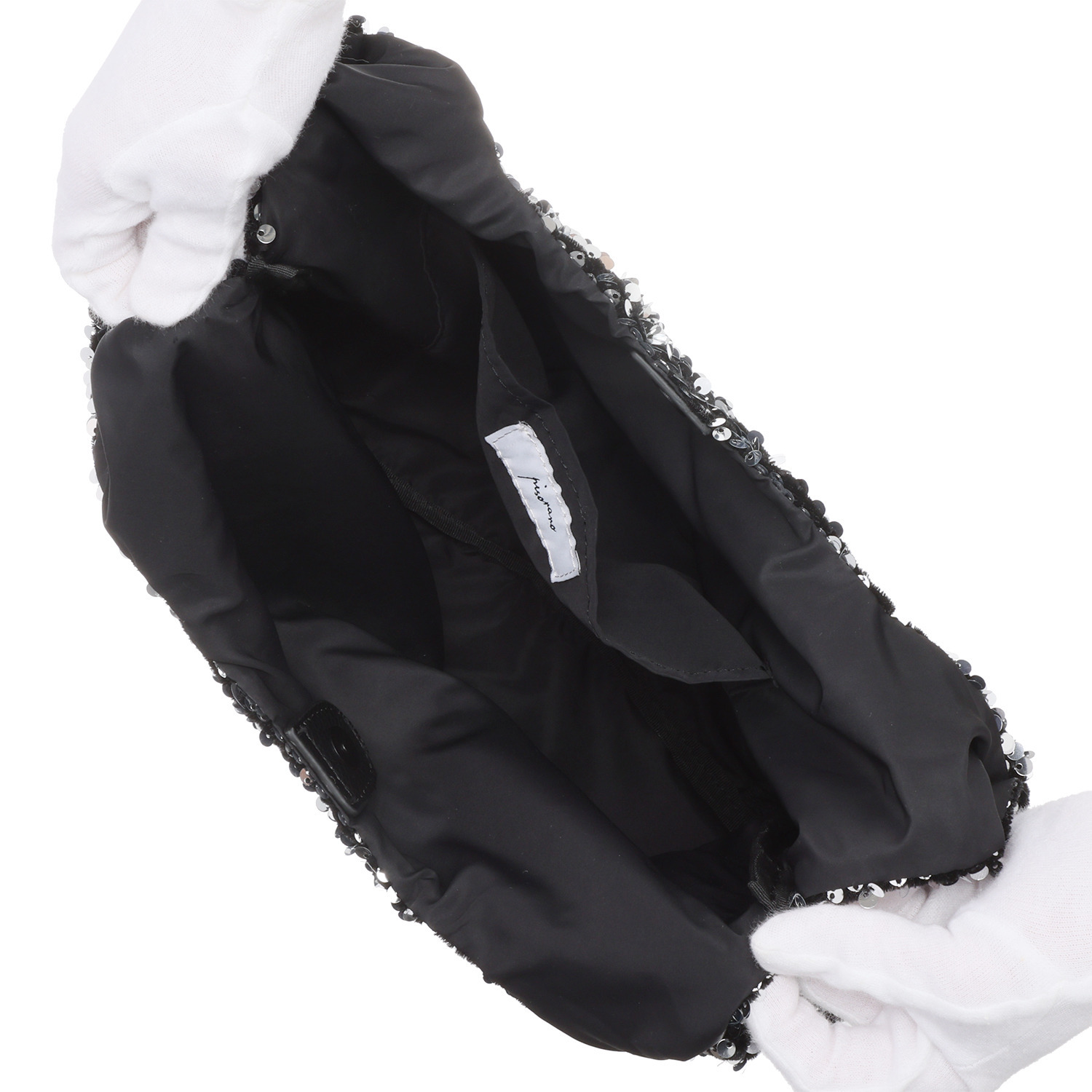 ピソラロ スパンコール ミニトートバッグ