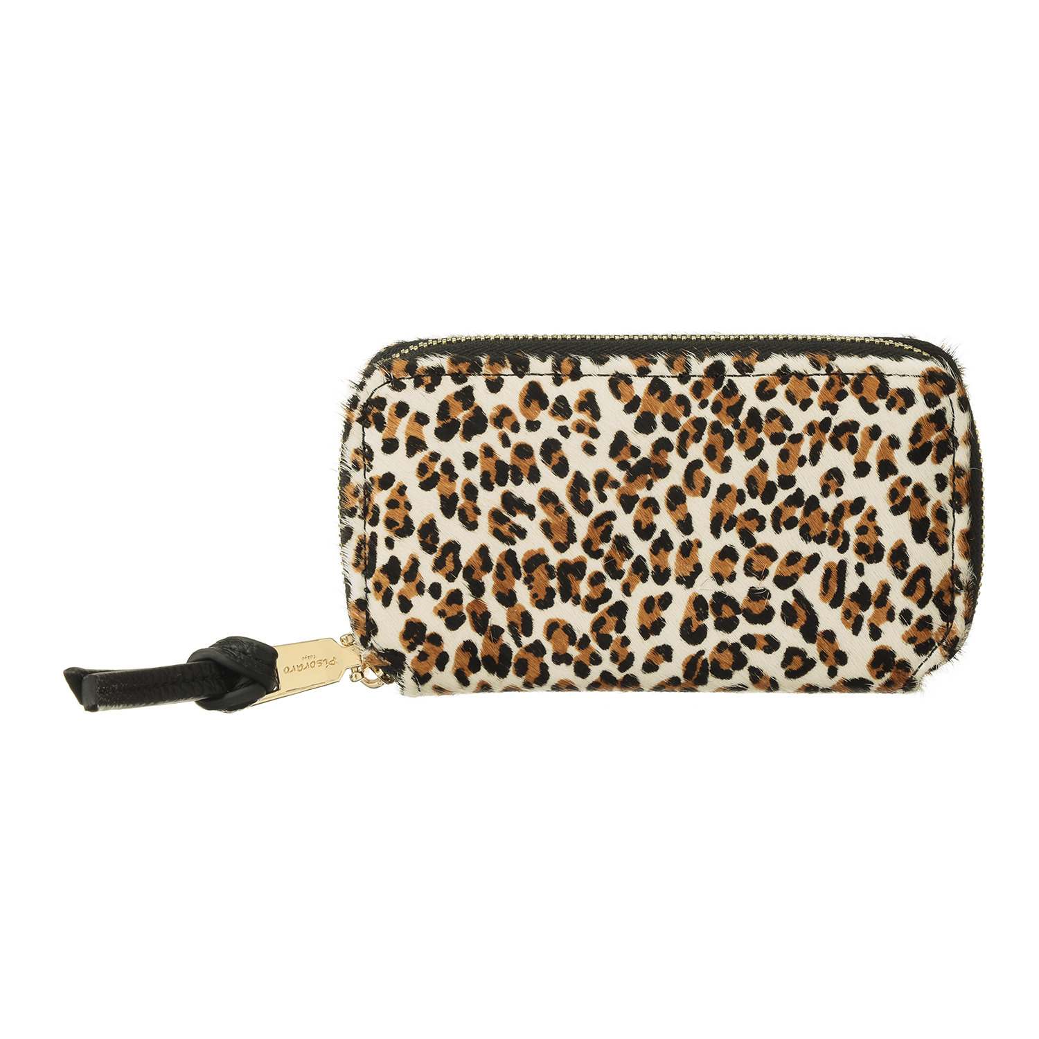 ピソラロ ハラコ風牛革 アクセサリーポーチ