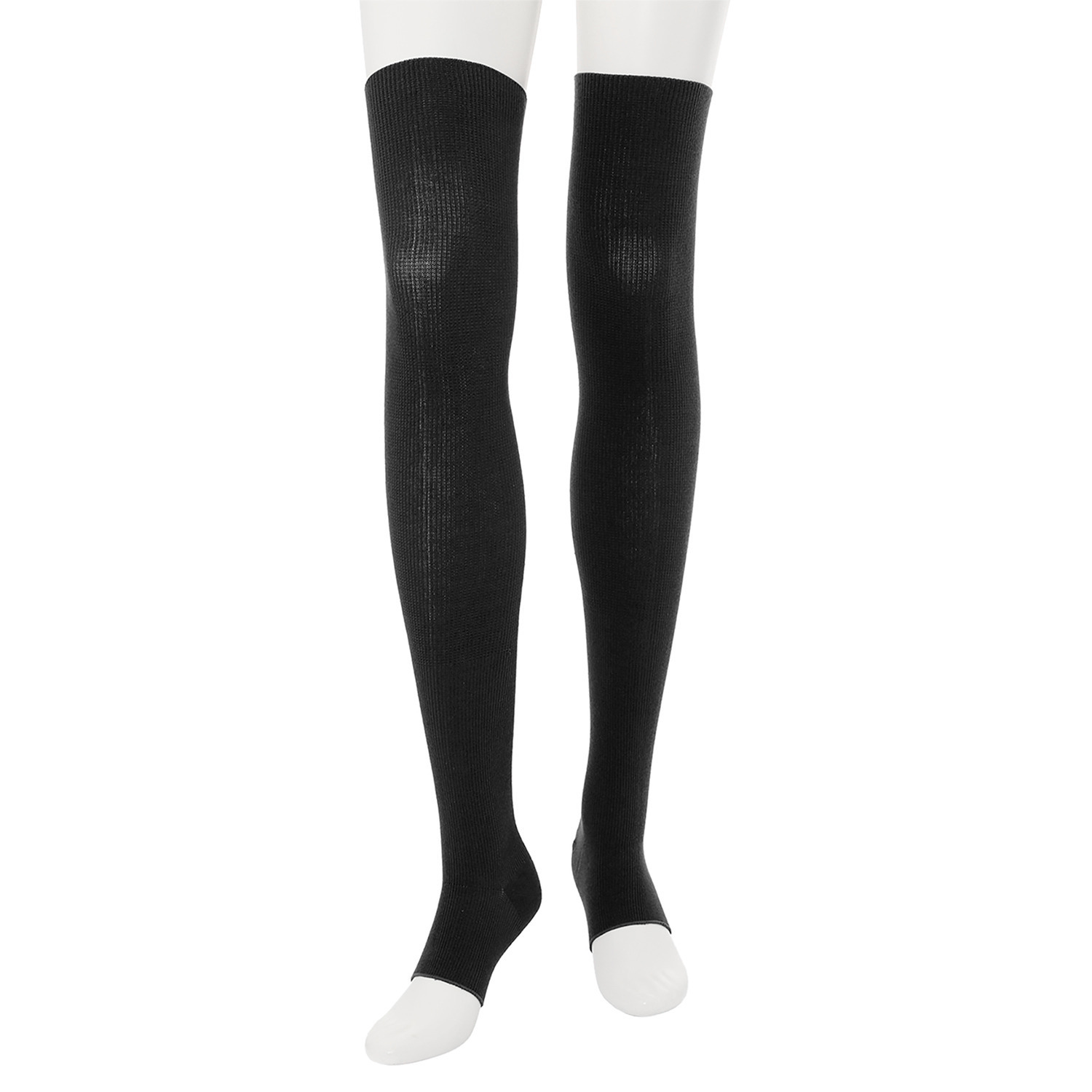 リオッサ 足首キュッ！ ひざ裏ゆったりの快適着圧 寝るときソックスＶ カラー４足セット