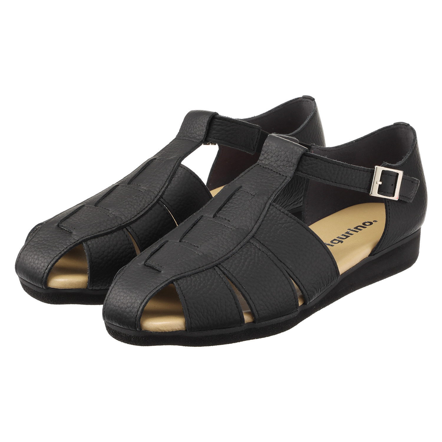 フィグリーノ 日本製　はっ水牛革 柔らか仕立て　超軽量 リラックスグルカサンダル