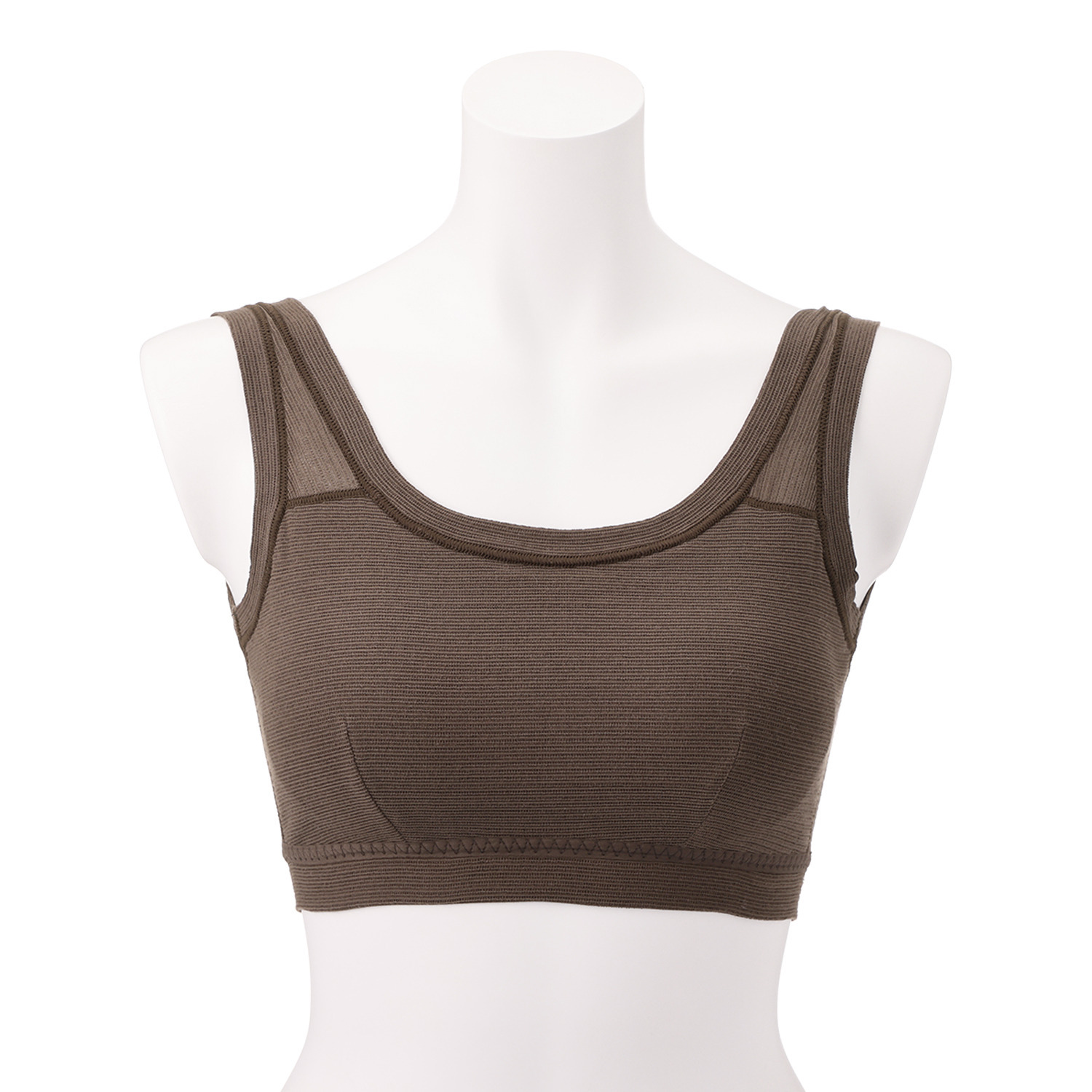 丸福ガーゼ 吸水速乾・抗菌防臭 オーガニックコットン混 ノンワイヤーブラ ２枚セット