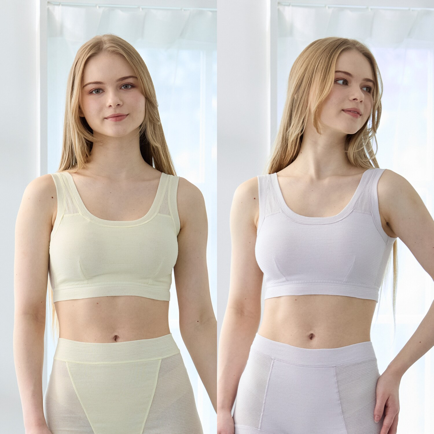 丸福ガーゼ 吸水速乾・抗菌防臭 オーガニックコットン混 ノンワイヤーブラ ２枚セット