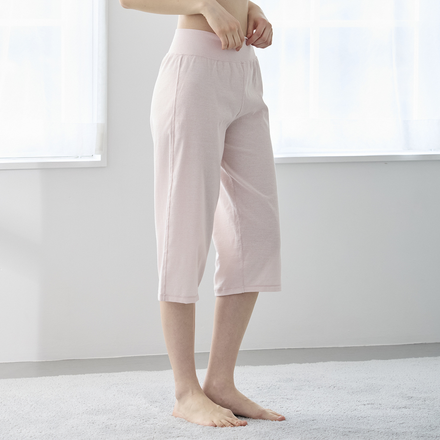 丸福ガーゼ 吸水速乾・抗菌防臭 オーガニックコットン混 ステテコボトム