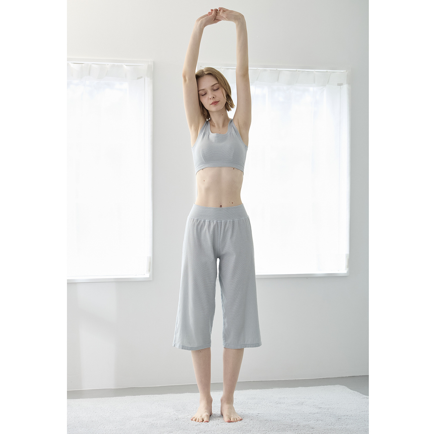 丸福ガーゼ 吸水速乾・抗菌防臭 オーガニックコットン混 ステテコボトム