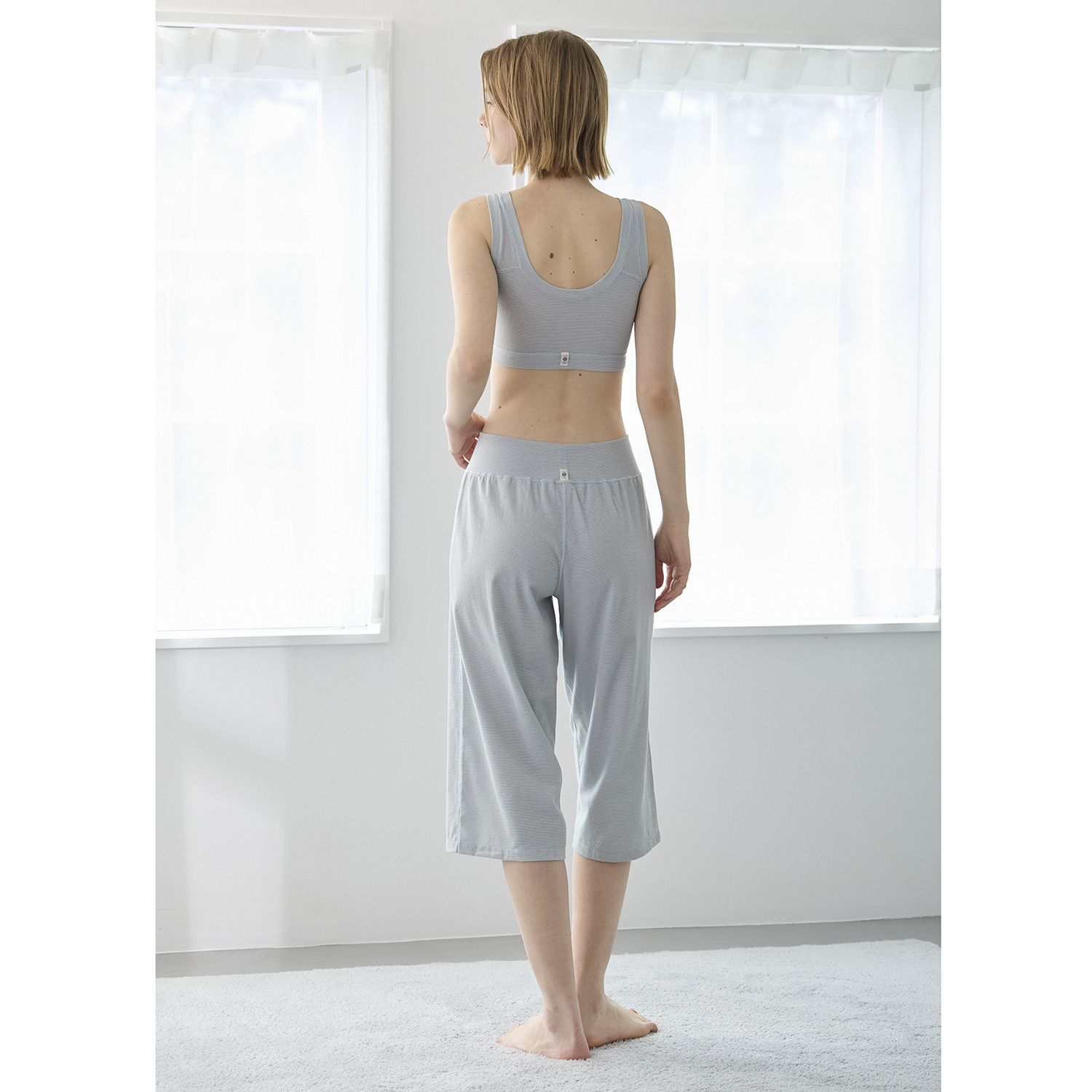 丸福ガーゼ 吸水速乾・抗菌防臭 オーガニックコットン混 ステテコボトム