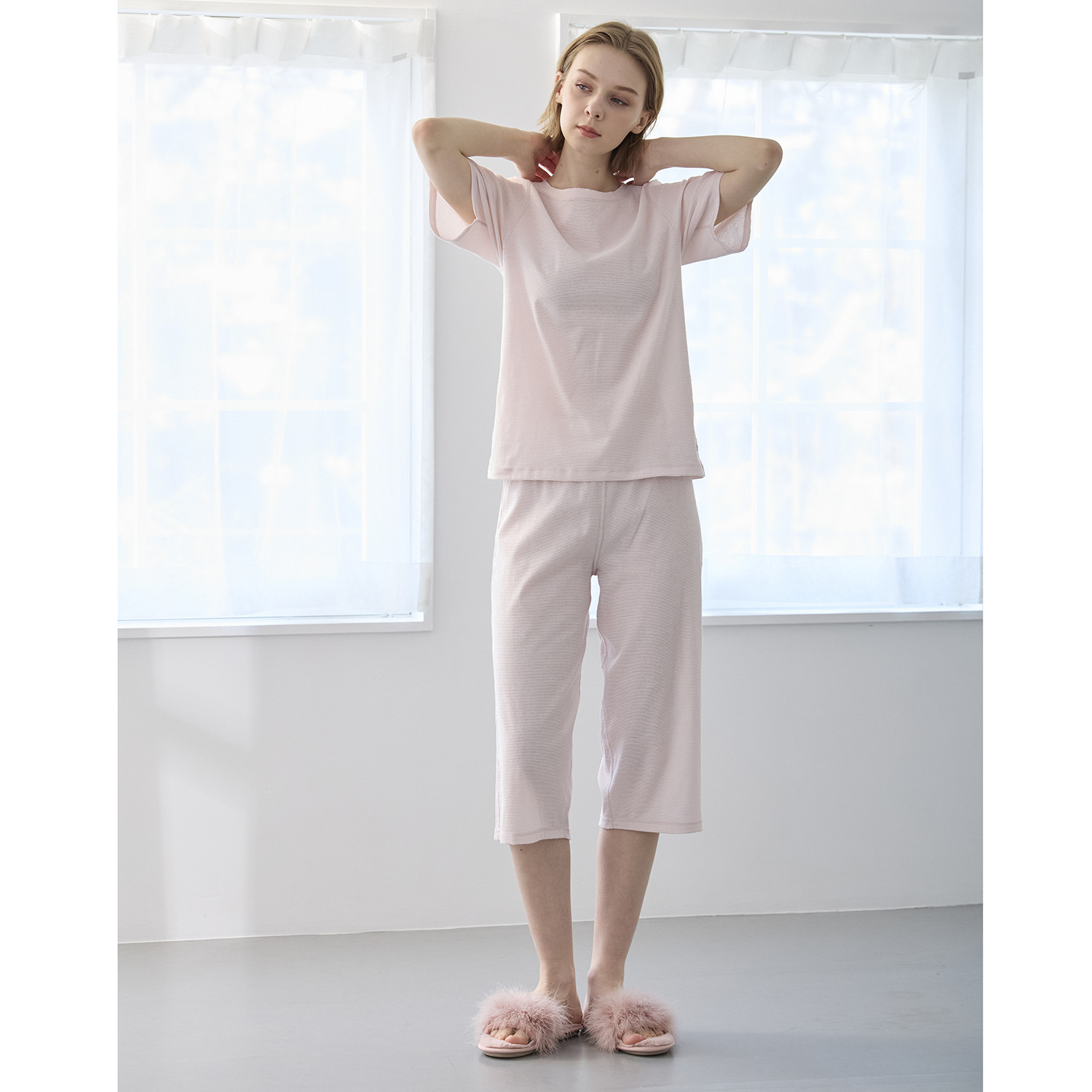 丸福ガーゼ 吸水速乾・抗菌防臭 オーガニックコットン混 半袖Ｔシャツ