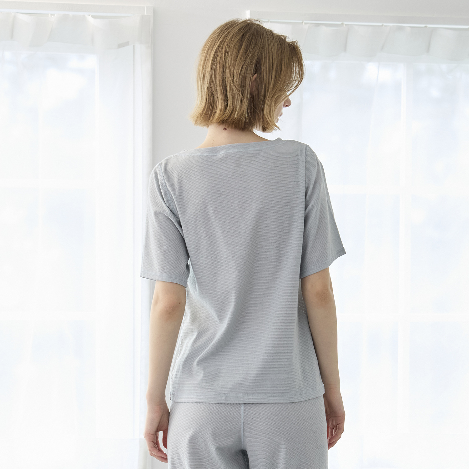 丸福ガーゼ 吸水速乾・抗菌防臭 オーガニックコットン混 半袖Ｔシャツ