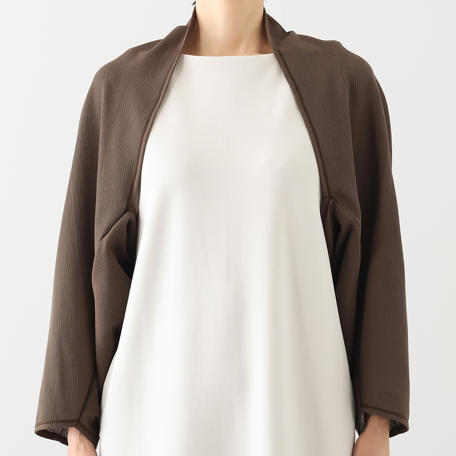 丸福ガーゼ 吸水速乾・抗菌防臭 オーガニックコットン混 ストールボレロ