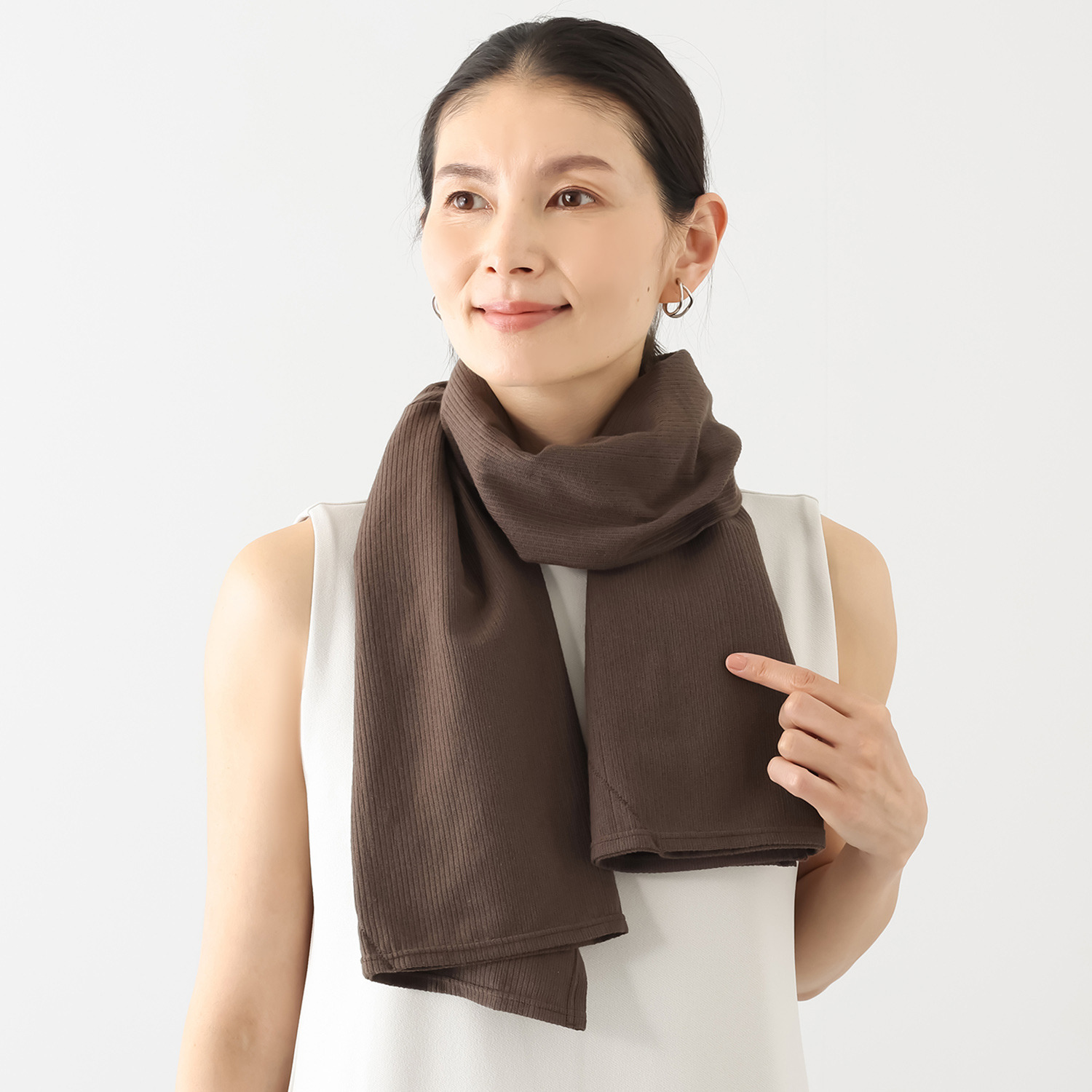 丸福ガーゼ 吸水速乾・抗菌防臭 オーガニックコットン混 ストールボレロ