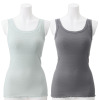 丸福ガーゼ 吸水速乾・抗菌防臭 オーガニックコットン混 カップ付タンクトップ ２枚セット