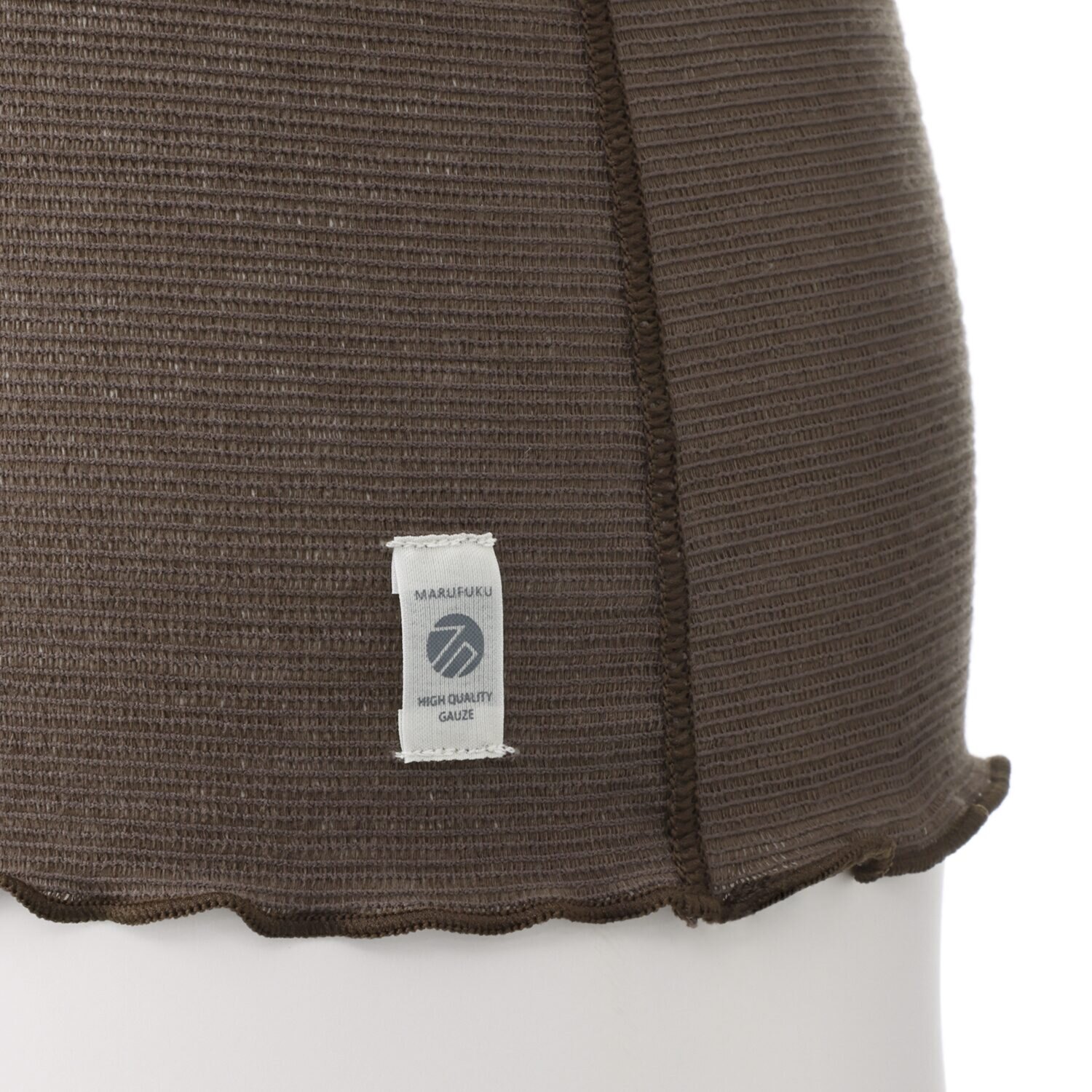 丸福ガーゼ 吸水速乾・抗菌防臭 オーガニックコットン混 カップ付タンクトップ ２枚セット