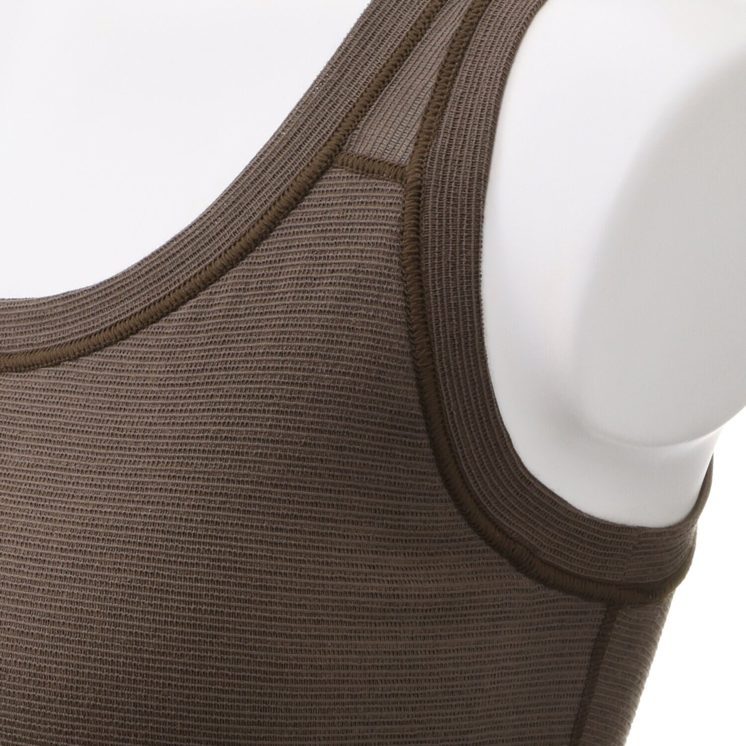 丸福ガーゼ 吸水速乾・抗菌防臭 オーガニックコットン混 カップ付タンクトップ ２枚セット