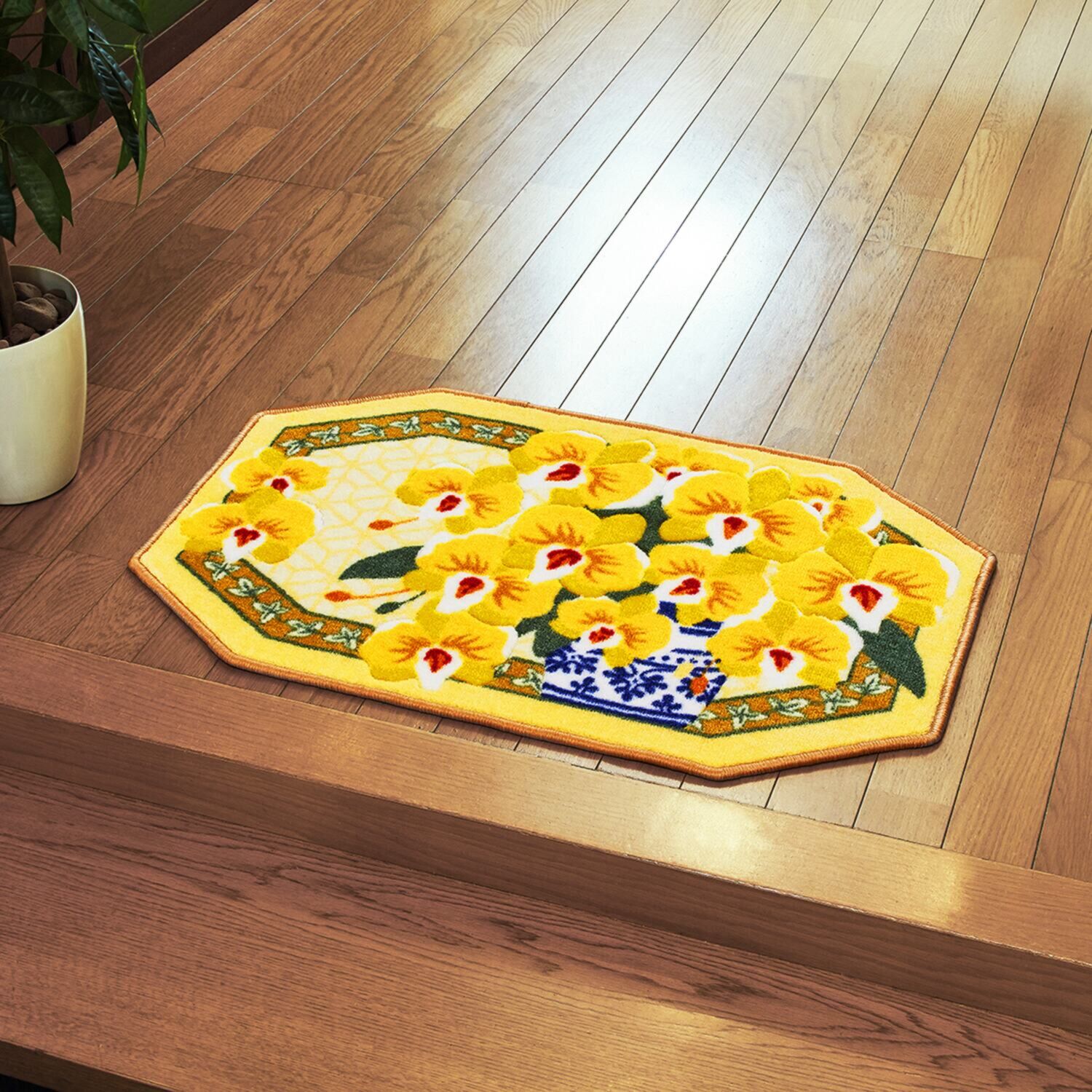 幸せの黄色い 玄関マット ＜レギュラーサイズ＞
