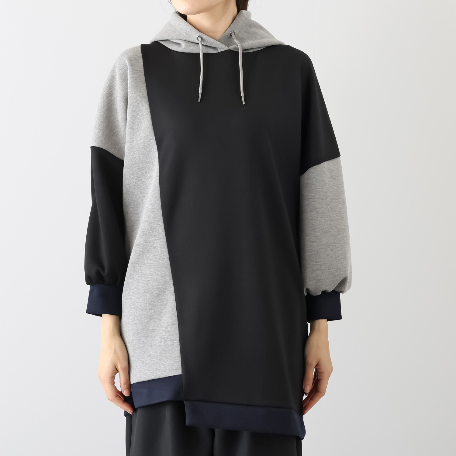 ヨウゾウカタブキ ヘムフーディー チュニックプルオーバー