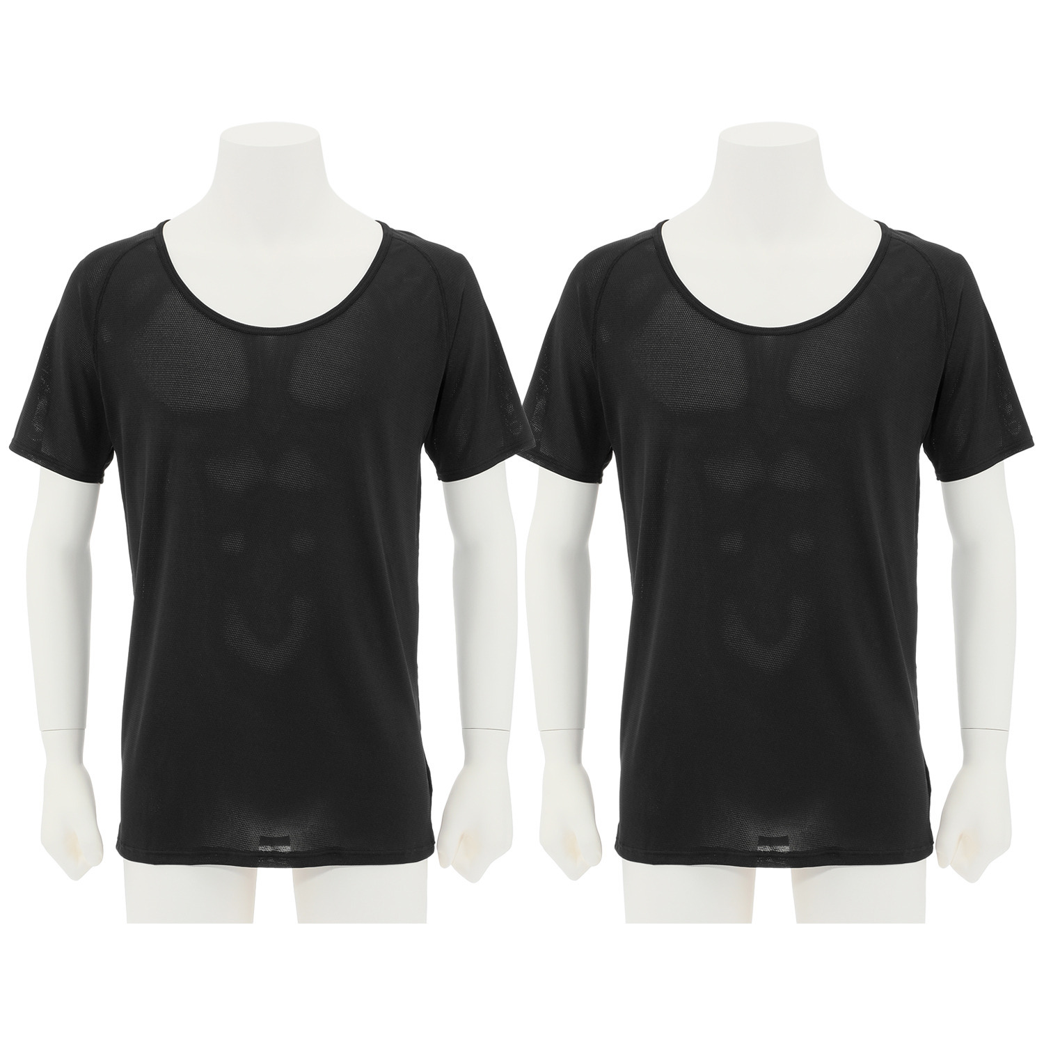 猛暑対策インナー プットンドライ 登山用肌着の技術から 生まれた特殊メッシュ使用 半袖インナー 同色２枚セット ＜メンズ＞