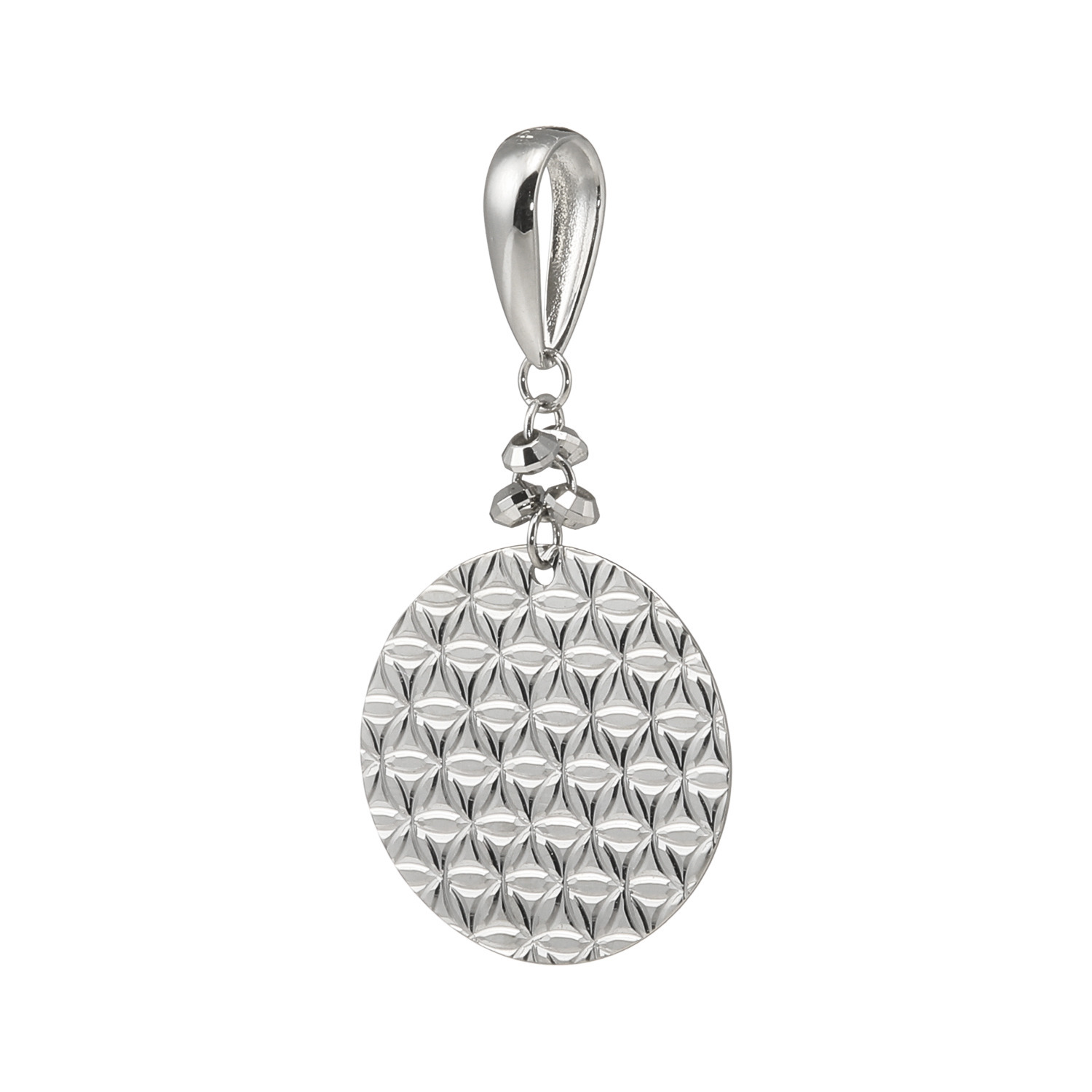 プレシアプラチナ プラチナ８５０ 鏡面＆ ダイヤモンドカット サークルモティーフ リバーシブル ペンダントトップ