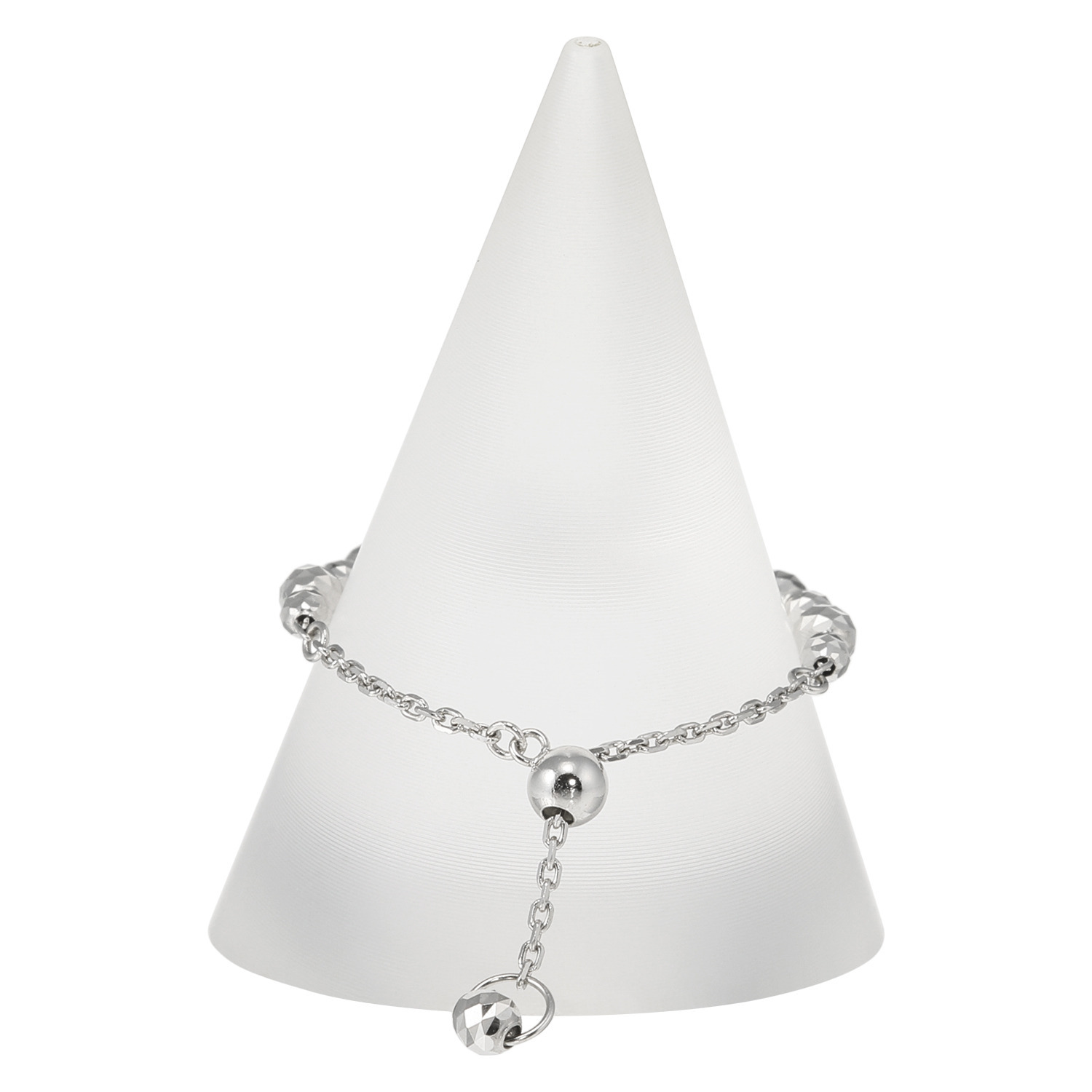 プレシアプラチナ プラチナ８５０ ダイヤモンドカットパーツ スライドチェーンリング