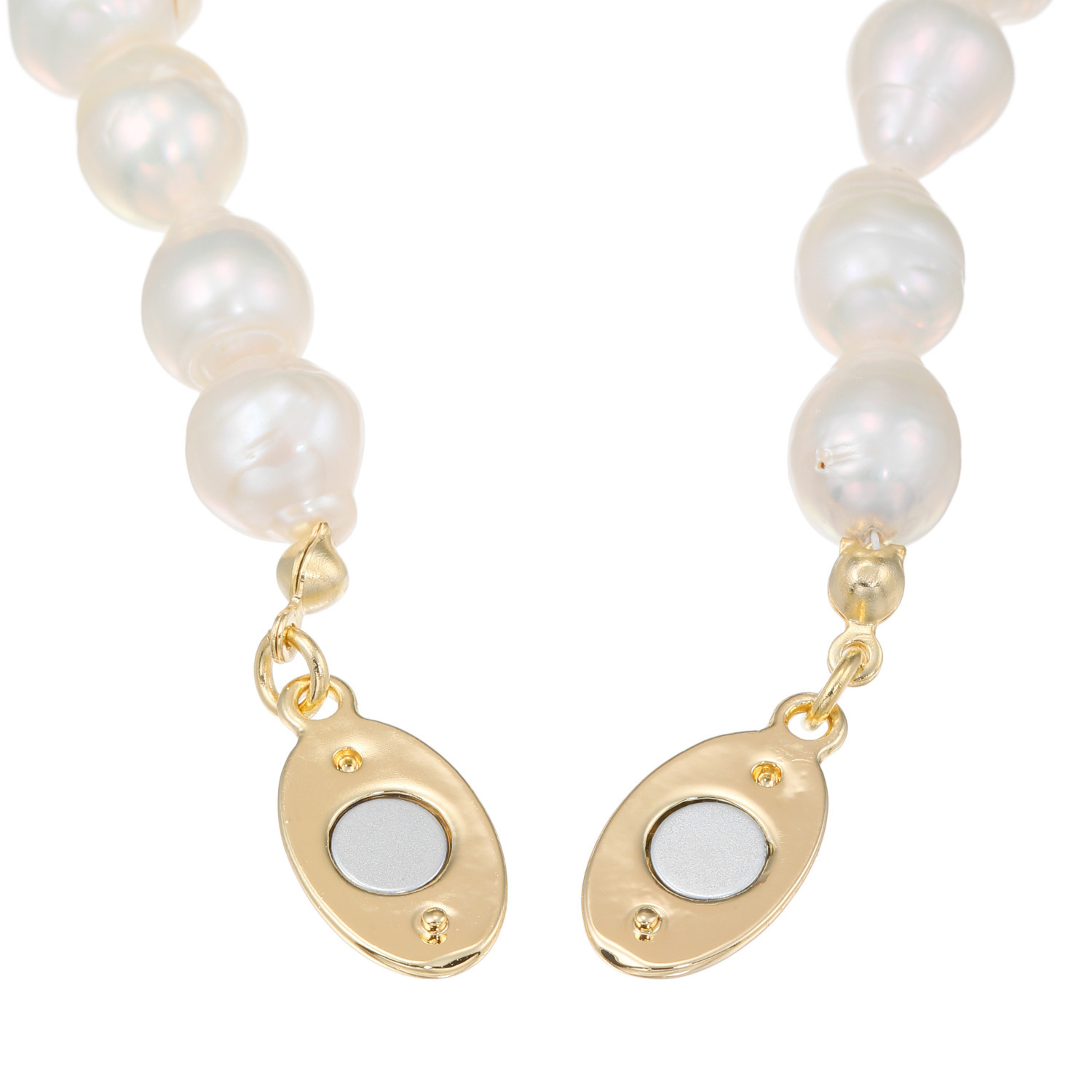 バイ　ネイチャー 淡水パール ２ウェイ マグネット ロングネックレス