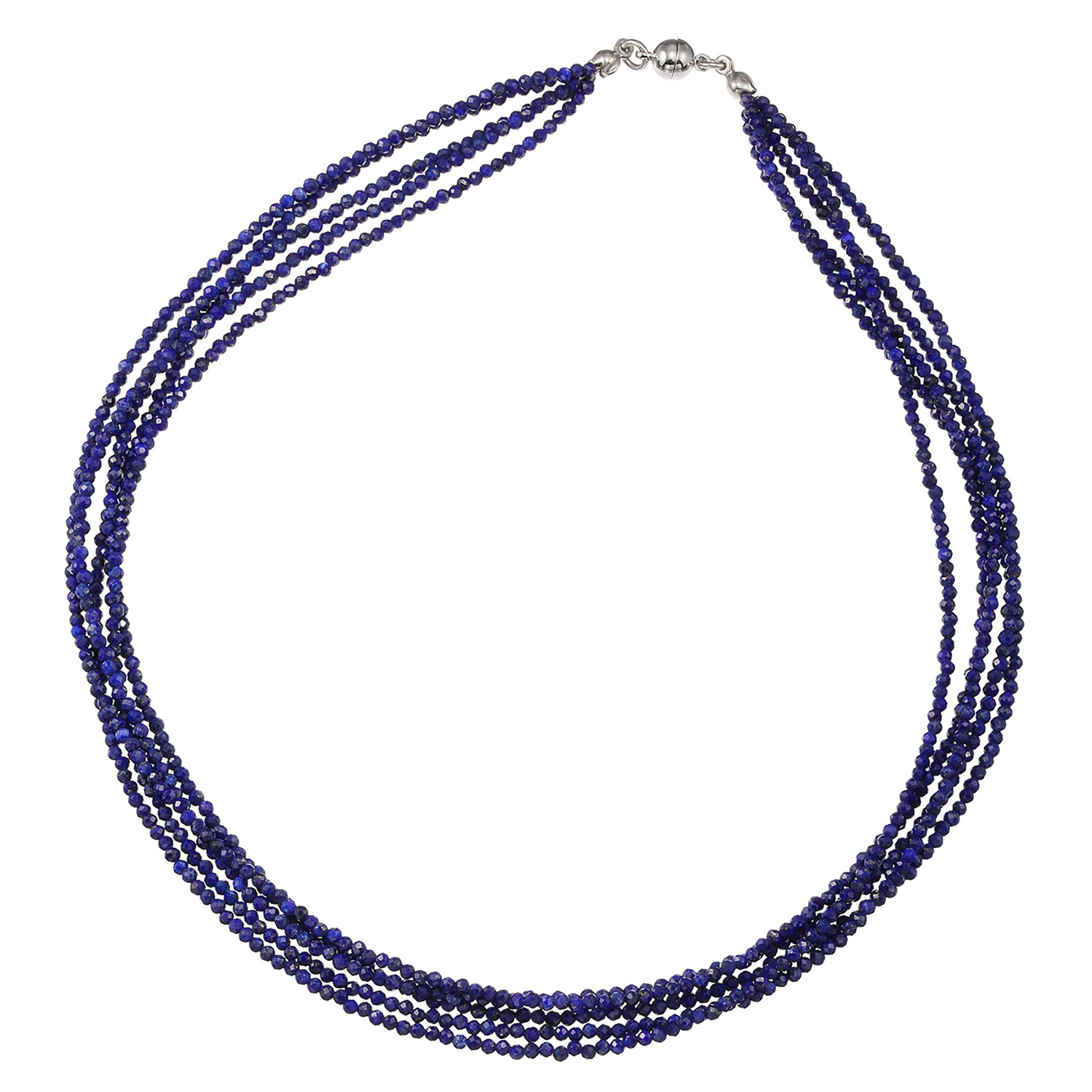 イーシア ジェムストーン マルチストランド マグネットネックレス