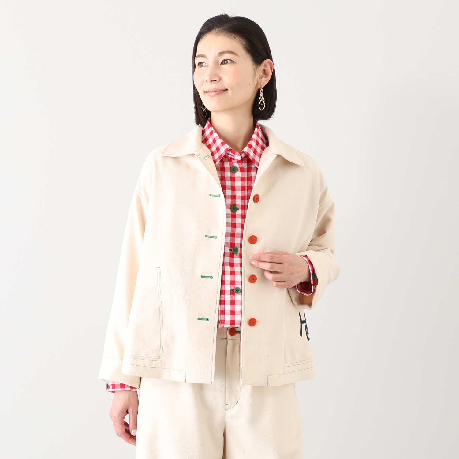 ハヤマ　ブリーズ 刺しゅう入り ジャケット