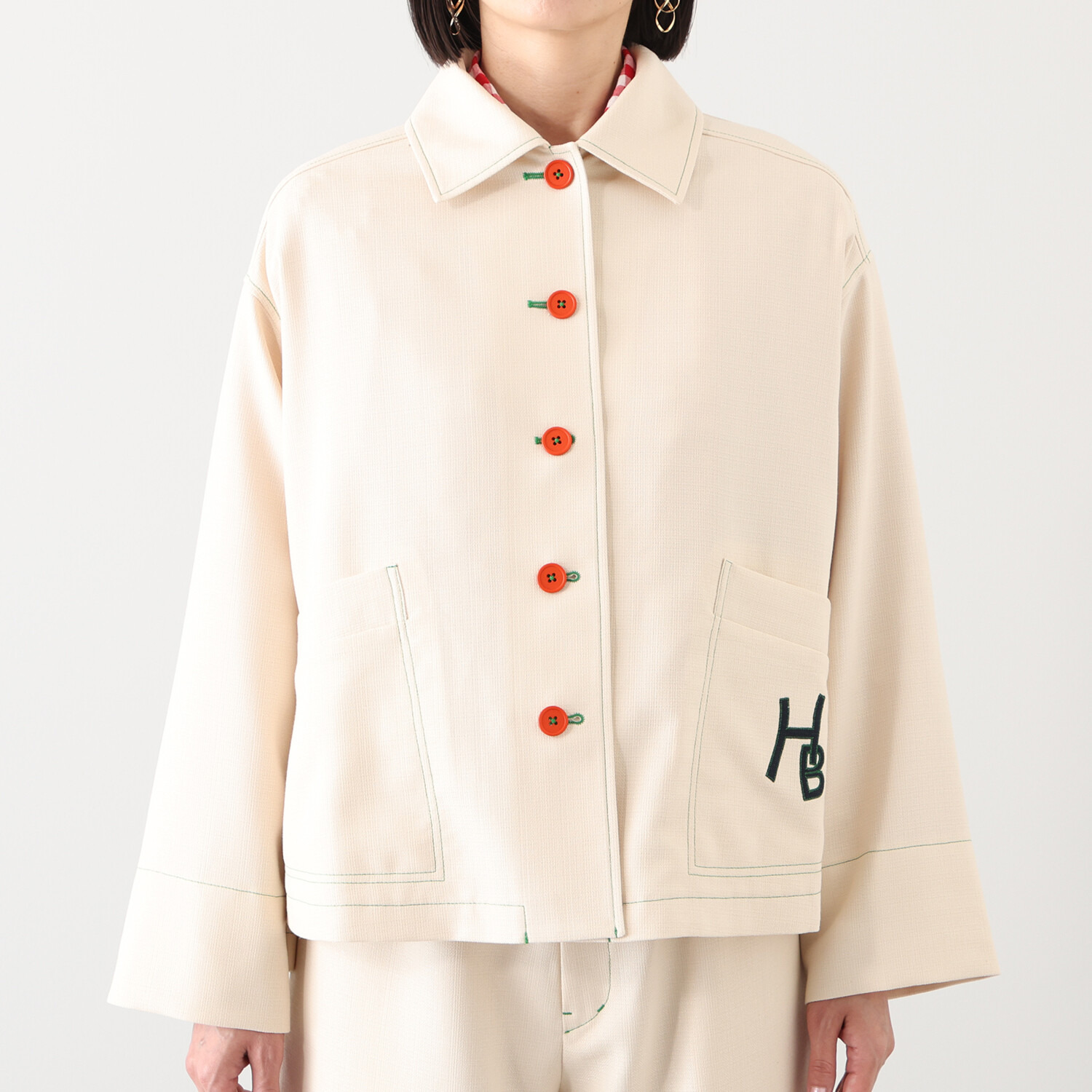 ハヤマ　ブリーズ 刺しゅう入り ジャケット