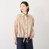 ハヤマ　ブリーズ ギンガムチェック ブラウス
