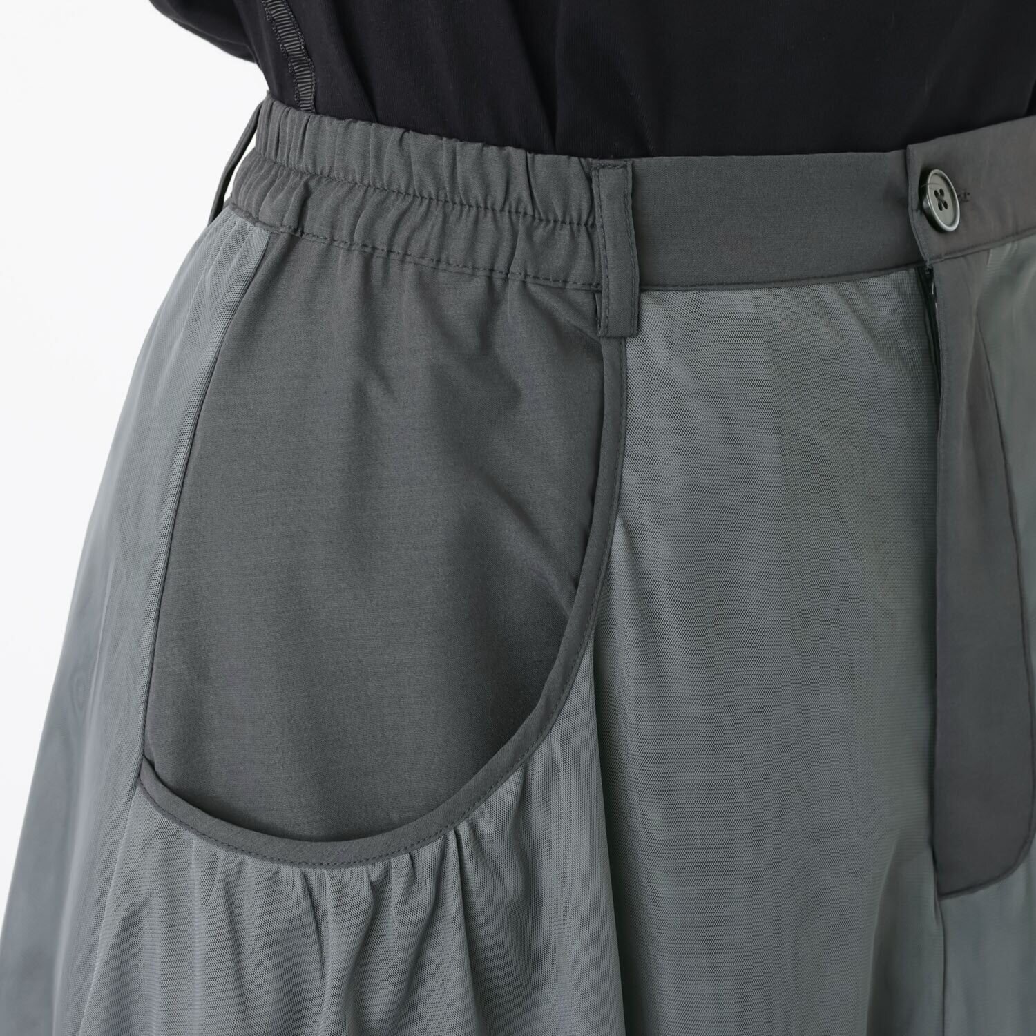 ヨウゾウカタブキ チュールレイヤード デザインスカート