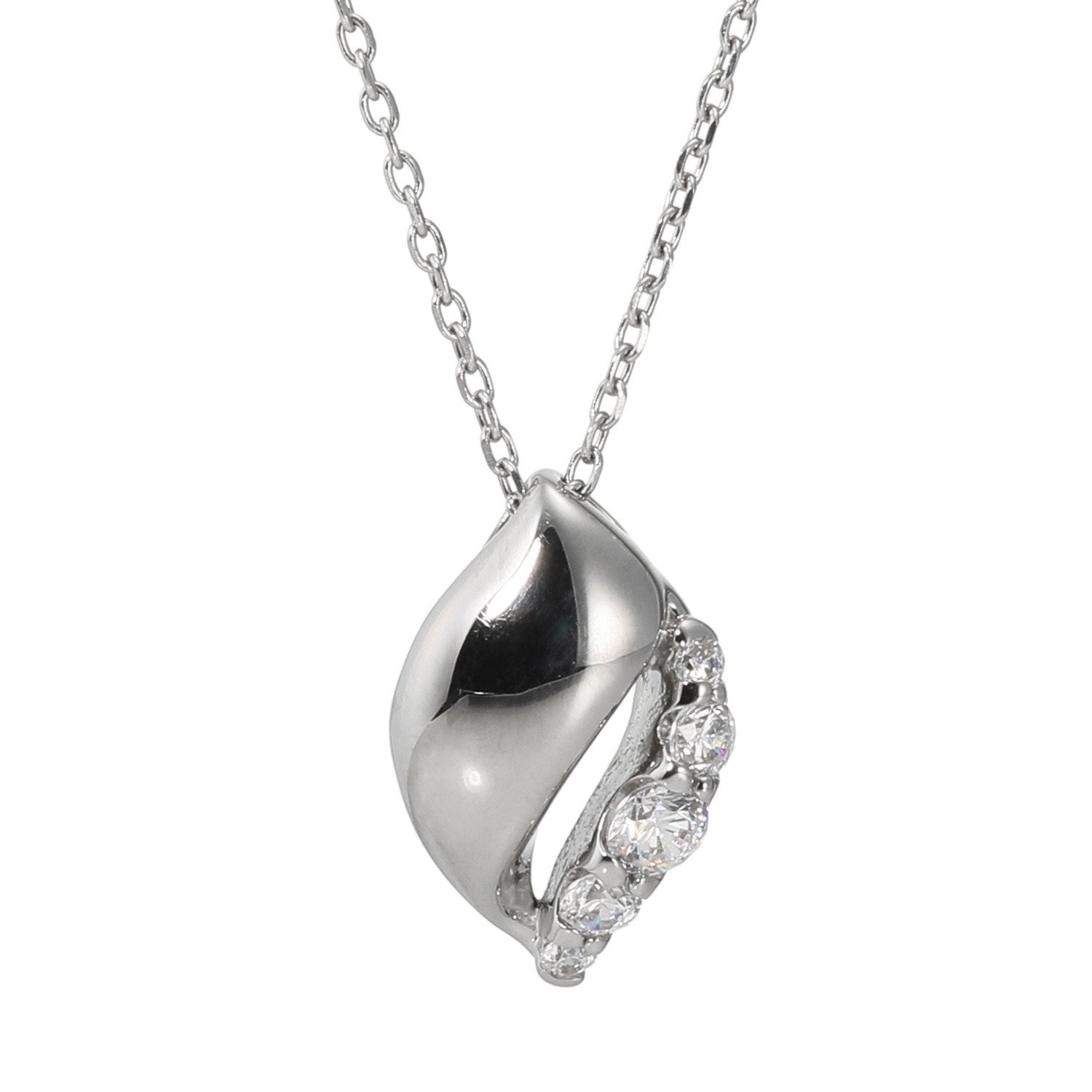 ステングレイス サージカルステンレス プレシオサ社製ＣＺ ソフトウェーブスパークル ネックレス