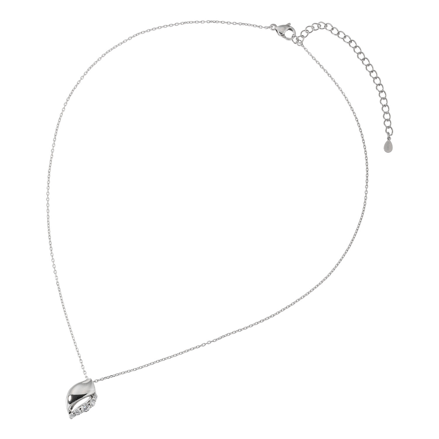 ステングレイス サージカルステンレス プレシオサ社製ＣＺ ソフトウェーブスパークル ネックレス