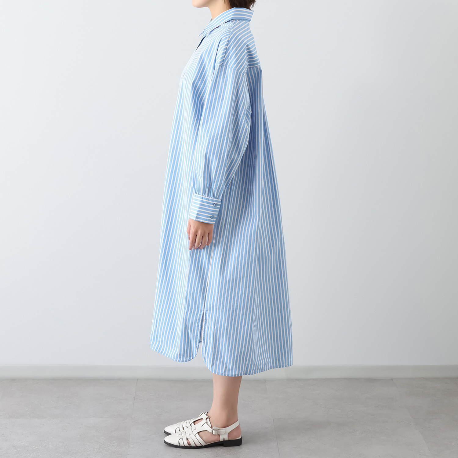 プーカ ゆったり＆ 美しいシルエット シャツワンピース