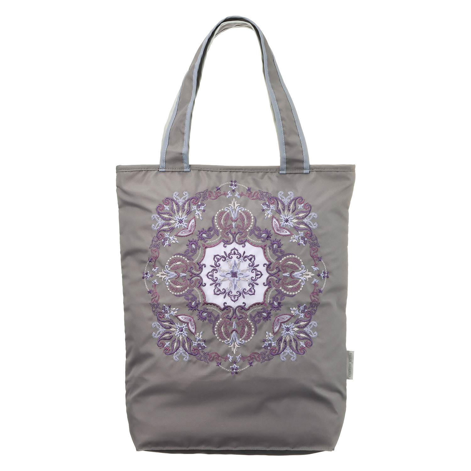 シノワズリーモダン 防水・はっ水 ツインプロテクト ダマスク カットワーク刺しゅう アートトートバッグ