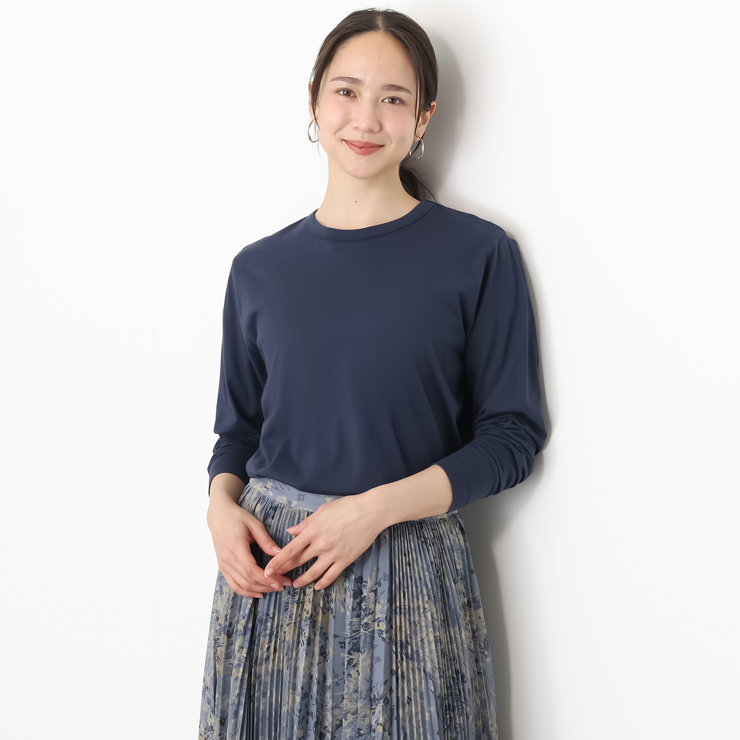 エイガールズ スビン綿混 ＬＯＴＵＳ　ＨＡＮＥ 長袖プルオーバー