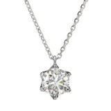 ディーラリエ １カラットＵＰ ダイヤモンド ネックレス ＜鑑定書付＞