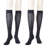メディカルステイフィット 段階式着圧１４０デニール 綿混ハイソックス 同色２足セット 