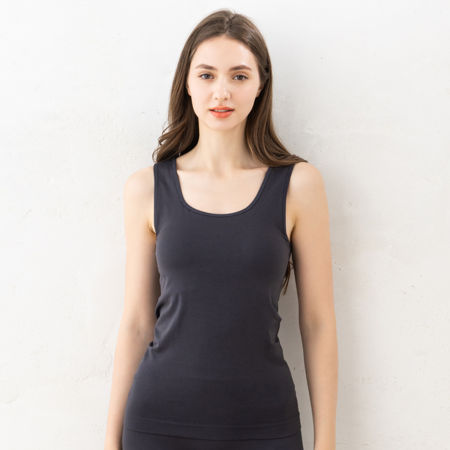 美人工房 しなやかフィット カップ付タンクトップ ２枚セット