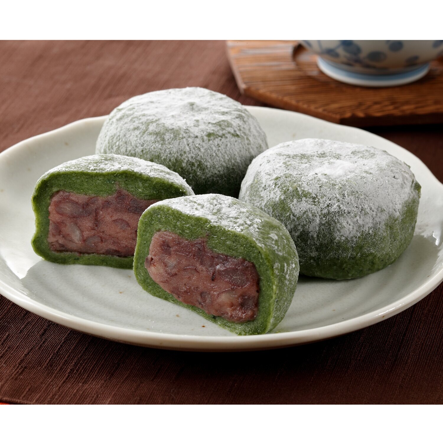 北海道とかち製菓 風味豊か 大納言小豆のよもぎ大福