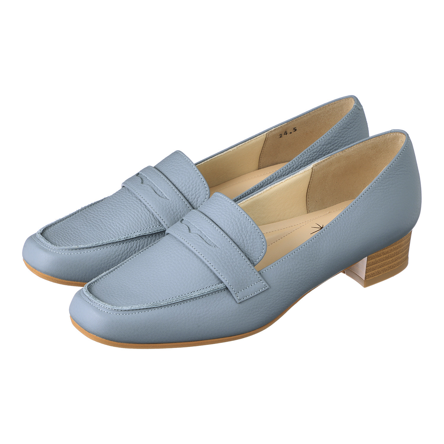 シェルシェエトワール メイドイン東京 はっ水牛革柔らか仕立て あか抜け３ｃｍヒール モカシンシューズ