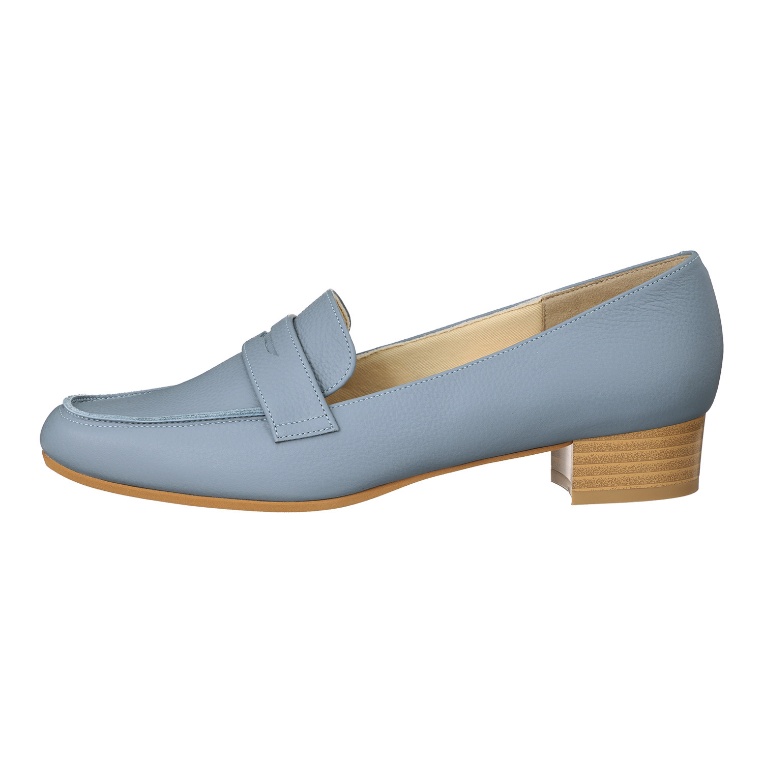 シェルシェエトワール メイドイン東京 はっ水牛革柔らか仕立て あか抜け３ｃｍヒール モカシンシューズ