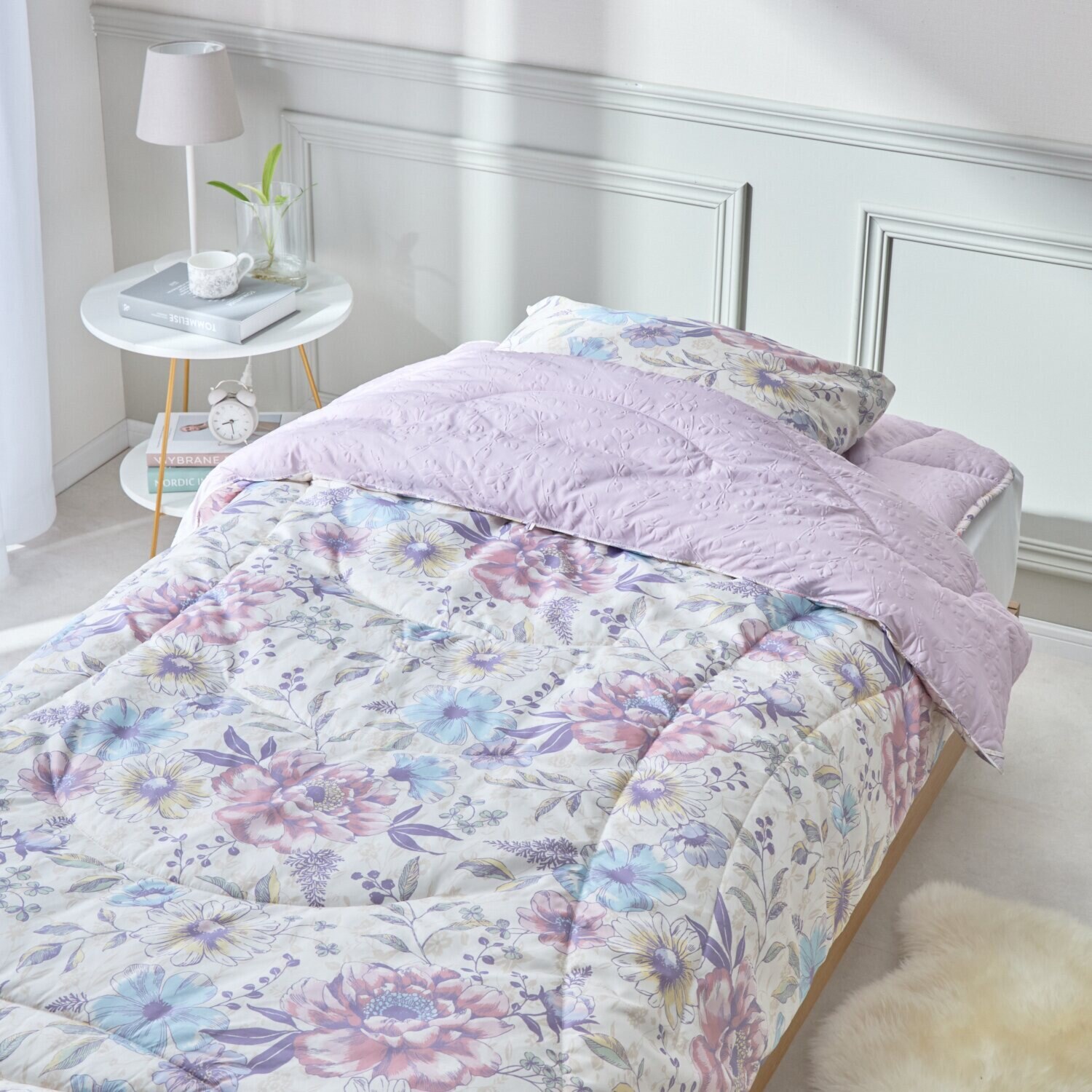 モリリン メルティーリッチダウン ほこりが出にくい 防ダニ・ウォッシャブル ふわもちケット ＜クイーン＞