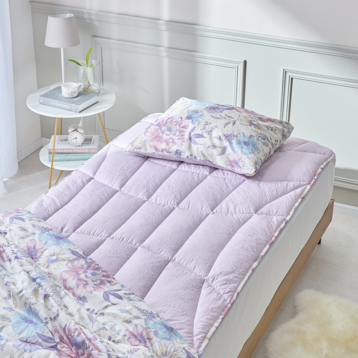 モリリン メルティーリッチダウン ほこりが出にくい 防ダニ・ウォッシャブル ふわもち敷きパッド ＜ダブル＞