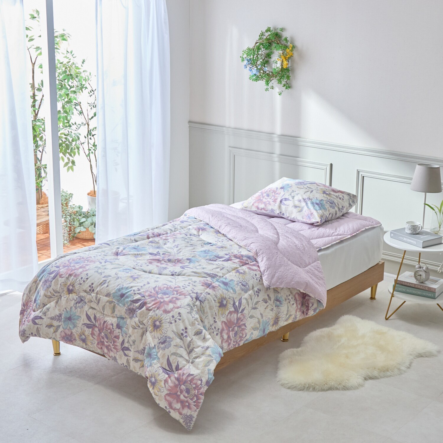 モリリン メルティーリッチダウン ほこりが出にくい 防ダニ・ウォッシャブル ふわもち敷きパッド ＜クイーン＞