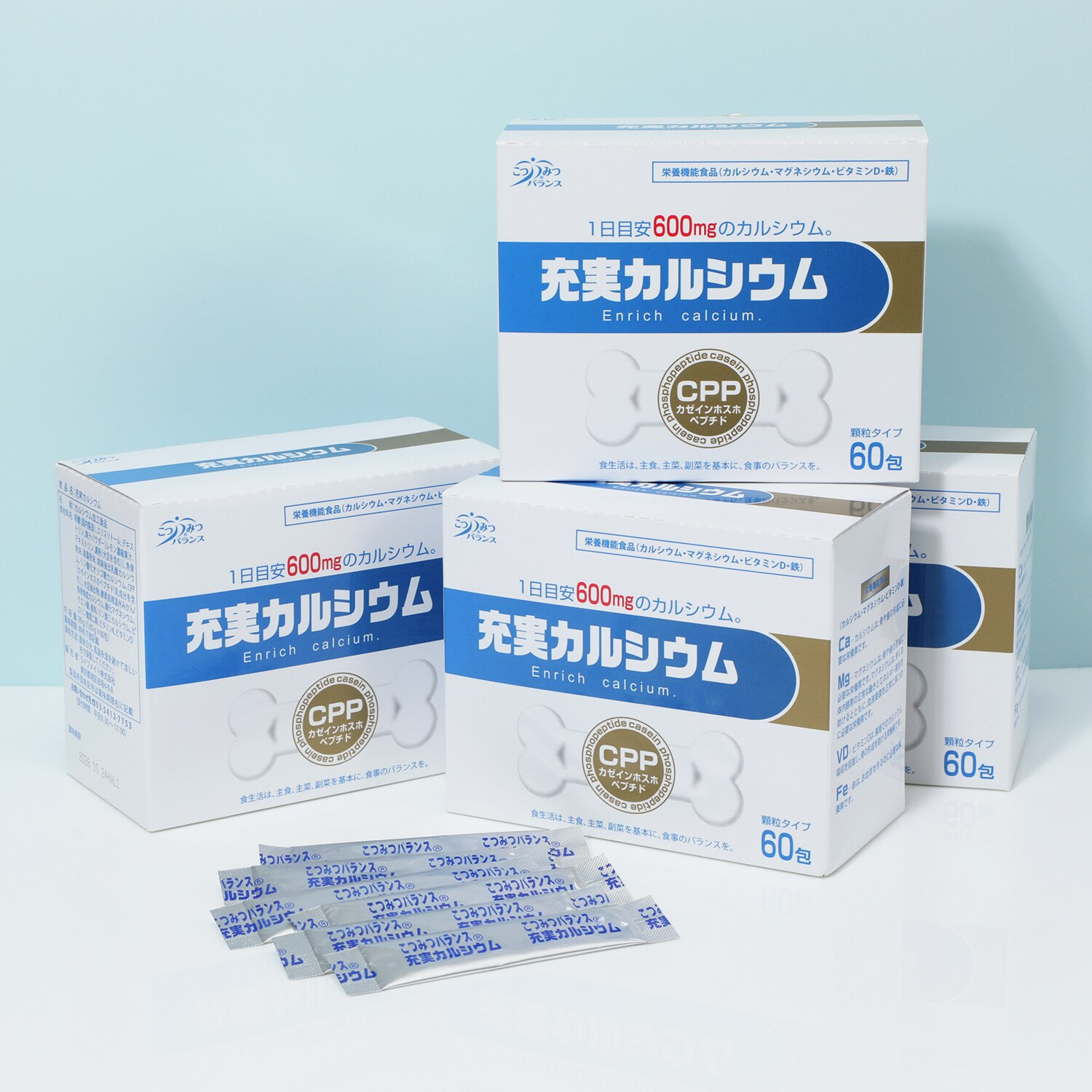 手軽にカルシウム補給！ “こつみつバランス 　充実カルシウム” ショップチャンネル ３０周年 ４箱特別増量セット 