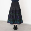 ナインティーン　ブルーム 桐生産ジャガード スカート