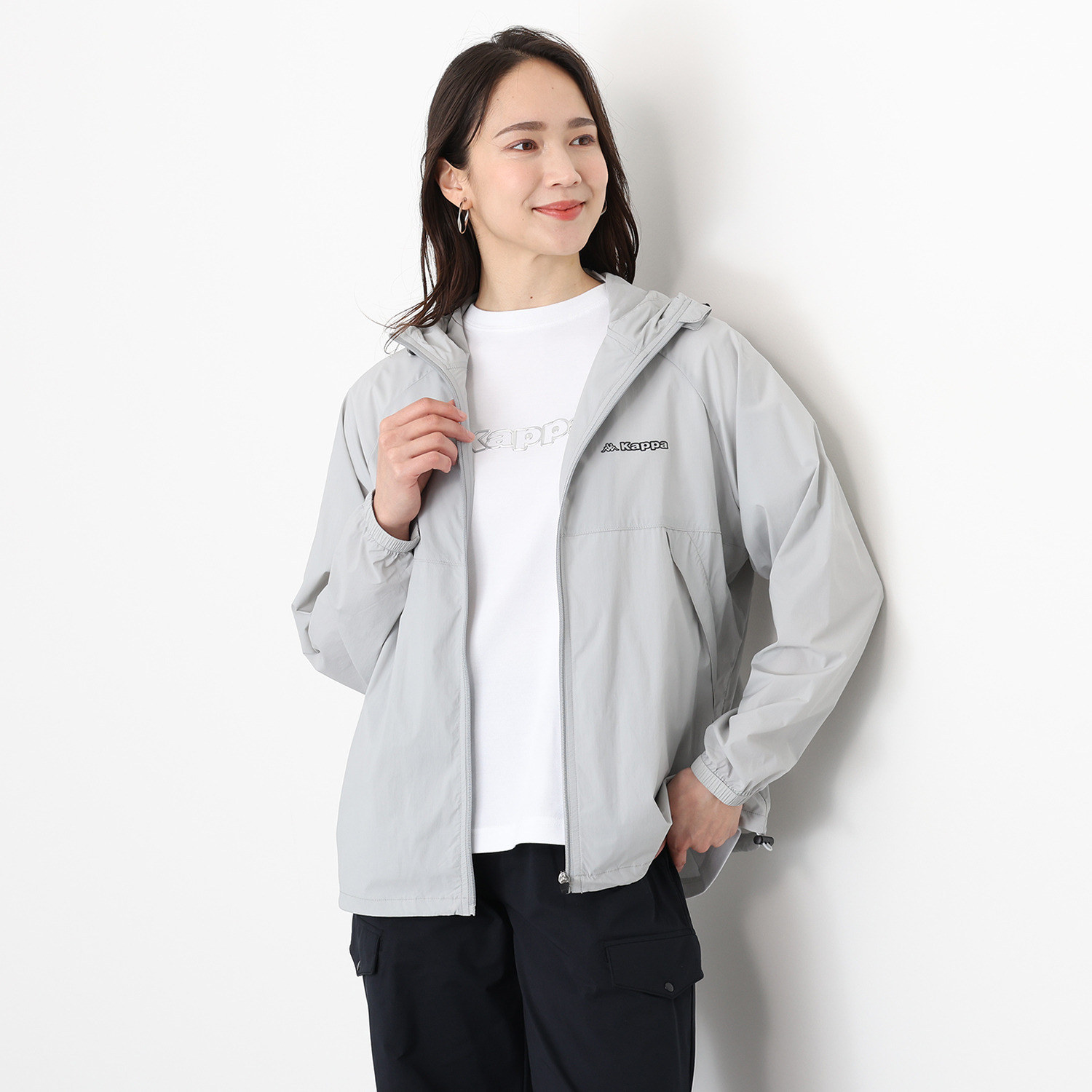 Ｋａｐｐａ 軽量・ストレッチ・ ＵＶカット ソフトな肌触り生地使用 パーカー