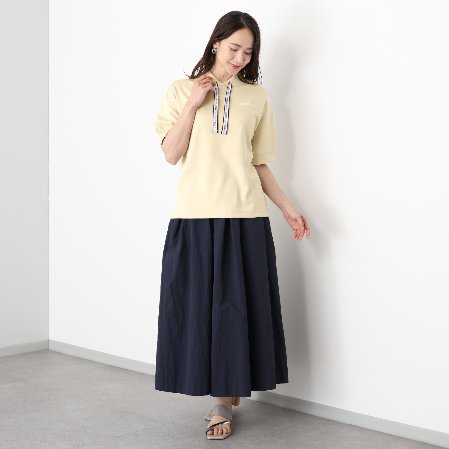 Ｋａｐｐａ ＵＶカット ライトダンボール エレガント 五分袖プルオーバー